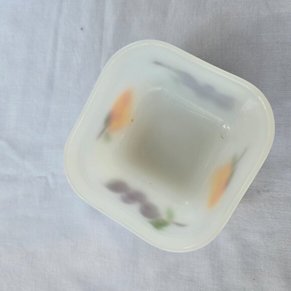 Fire King Vintage Painted Fruit Casserole Dish - Picture 5 of 6